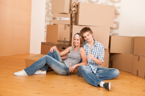 Professional house removals planning in Westminster street