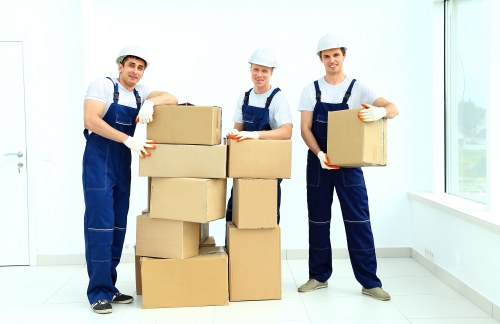 Furniture pick-up service removing bulky items from a Westminster home