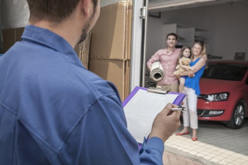 Westminster removals crew preparing safely for a property move