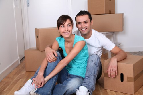 Professional man with van service for office relocation in Westminster