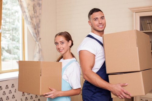 Careful loading of furniture during an urgent Westminster removal
