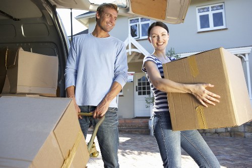 Moving team handling a residential relocation in Westminster